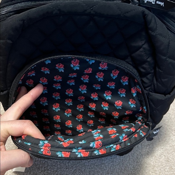Vera Bradley Black Quilted Backpack - Picture 5 of 14